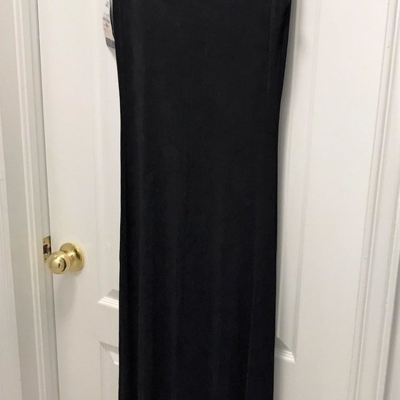 Brand New Black Maxi Dress Size Large - Picture 4 of 6